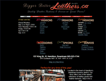 Tablet Screenshot of leathers.ca